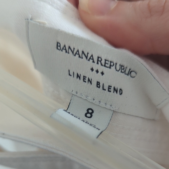 Banana Republic Linen Blend Wide Leg Trouser - Picture 7 of 8